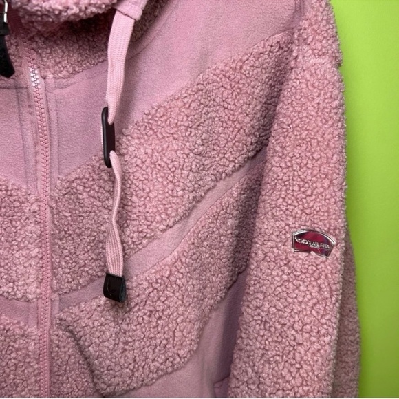 Koolaburra by UGG Hood Cropped Sherpa Bomber Jacket size XL NWT - Picture 4 of 9